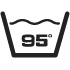 temperatura maximă de spălare 95°C, ciclu normal